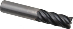 Kennametal - 5/8", 5 Flute, Solid Carbide, 0.03" Corner Radius End Mill - 3-1/2" OAL, 1-1/4" LOC - Americas Industrial Supply