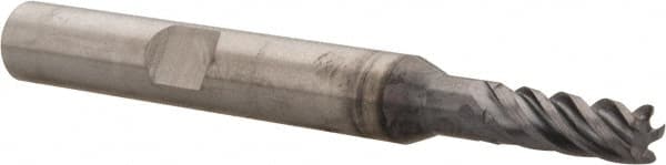 Kennametal - 4mm, 5 Flute, Solid Carbide, 0.25mm Corner Radius End Mill - 55mm OAL, 11mm LOC - Americas Industrial Supply