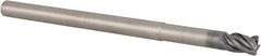 Kennametal - 1/4", 4 Flute, Solid Carbide, 0.03" Corner Radius End Mill - 4" OAL, 3/8" LOC, 1-1/4" Extended Reach - Americas Industrial Supply