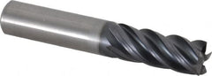 Kennametal - 1/2", 5 Flute, Solid Carbide, 0.015" Corner Radius End Mill - 3" OAL, 1-1/4" LOC - Americas Industrial Supply