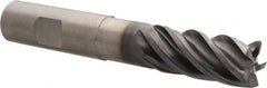 Kennametal - 5/8", 5 Flute, Solid Carbide, 0.03" Corner Radius End Mill - 4" OAL, 1-1/4" LOC, 2-1/4" Extended Reach - Americas Industrial Supply