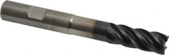 Kennametal - 1/2", 5 Flute, Solid Carbide, 0.03" Corner Radius End Mill - 4" OAL, 1-1/4" LOC, 2-1/4" Extended Reach - Americas Industrial Supply
