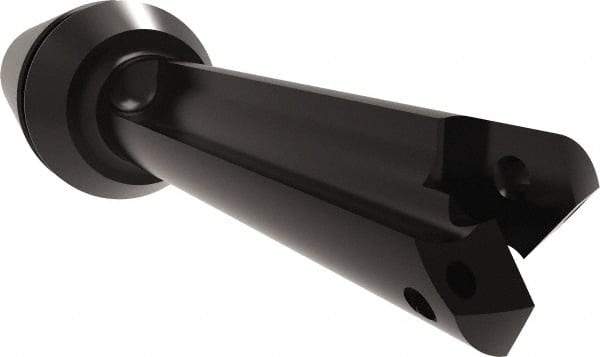 Allied Machine and Engineering - Series Z, 7/16 to 1/2" Diam, ER20 ER Collet, Straight Flute Spade Drill - 1-3/8" Max Depth, 1-29/32" Body Length, 3-15/64" OAL, Short Length, Through Coolant - Americas Industrial Supply