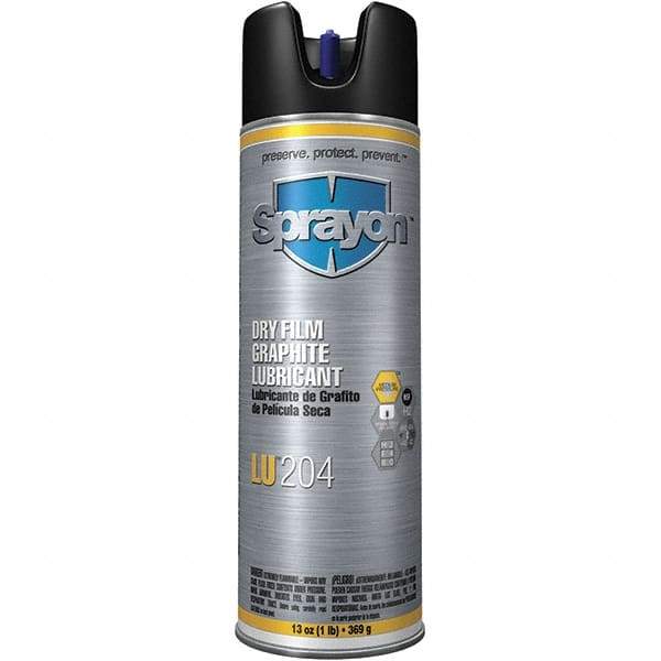 Sprayon - 10 oz Aerosol Dry Film Lubricant - Black, -40°F to 850°F - Americas Industrial Supply