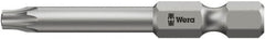 Wera - 8IP Torx Plus Bit - 1/4" Hex Drive, 50" OAL - Americas Industrial Supply