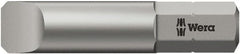 Wera - 1mm x 32mm Blade, 1/4" Drive Slotted Screwdriver Bit - 1-1/4" OAL - Americas Industrial Supply