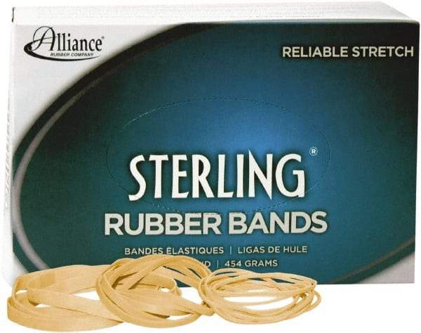 Alliance - 3-1/2" Circumference, 1/4" Wide, Light-Duty Band Rubber Band Strapping - 425 Pieces - Americas Industrial Supply