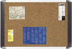 MasterVision - 36" Wide x 24" High Open Cork Bulletin Board - Tan - Americas Industrial Supply