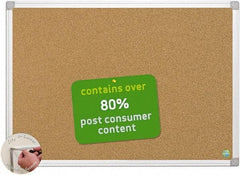 MasterVision - 72" Wide x 48" High Open Cork Bulletin Board - Natural (Color) - Americas Industrial Supply