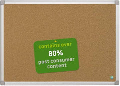 MasterVision - 36" Wide x 24" High Open Cork Bulletin Board - Natural (Color) - Americas Industrial Supply