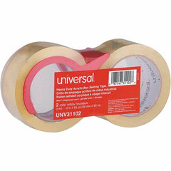 Universal One - 48mm Wide x 3mm Thick x 50m Long, 31102 Box Sealing & Label Protection Tape - Clear - Americas Industrial Supply