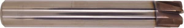 Millstar - 1/2", 6 Flute, Single End, Solid Carbide, 0.056" Corner Radius End Mill - 4" OAL, Right Hand Flute, 3/16" LOC, Right Hand Cut - Americas Industrial Supply