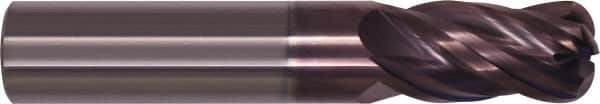 Millstar - 5/8", 4 Flute, Single End, Solid Carbide, 0.093" Corner Radius End Mill - 3-1/2" OAL, Right Hand Flute, 1.45" LOC, Right Hand Cut - Americas Industrial Supply
