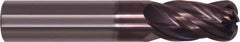 Millstar - 5/8", 4 Flute, Single End, Solid Carbide, 0.093" Corner Radius End Mill - 3-1/2" OAL, Right Hand Flute, 1.45" LOC, Right Hand Cut - Americas Industrial Supply