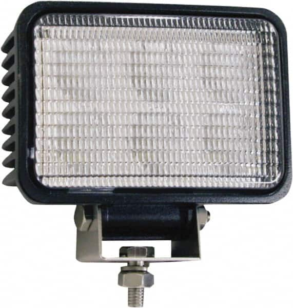 Buyers Products - 12 to 24 Volt, Clear Flood Beam Light - 1.5 Amps, 1,350 Lumens, 6 LED Lamp - Americas Industrial Supply