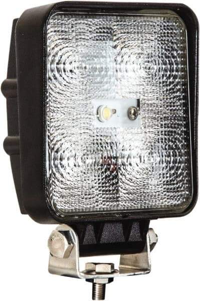 Buyers Products - 12 to 24 Volt, Clear Flood Beam Light - 1.2 Amps, 1,050 Lumens, 5 LED Lamp - Americas Industrial Supply