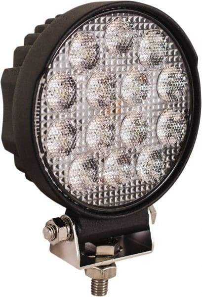 Buyers Products - 12 to 24 Volt, Clear Flood Beam Light - 3.0 Amps, 2,525 Lumens, 14 LED Lamp - Americas Industrial Supply