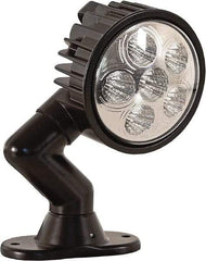 Buyers Products - 12 to 24 Volt, Clear LED Spotlight - 1.5 Amps, 1,350 Lumens, 6 LED Lamp - Americas Industrial Supply