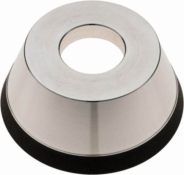 Tru-Maxx - 95mm Diam, 1-1/4" Hole Size, 1" Overall Thickness, 180 Grit, Type 11V9, Tool & Cutter Grinding Wheel - Very Fine Grade, Diamond - Americas Industrial Supply