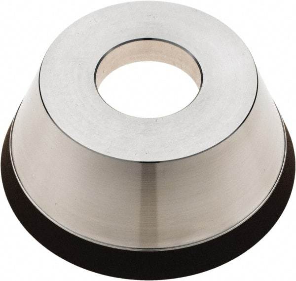 Tru-Maxx - 95mm Diam, 1-1/4" Hole Size, 1" Overall Thickness, 100 Grit, Type 11V9, Tool & Cutter Grinding Wheel - Fine Grade, Diamond - Americas Industrial Supply