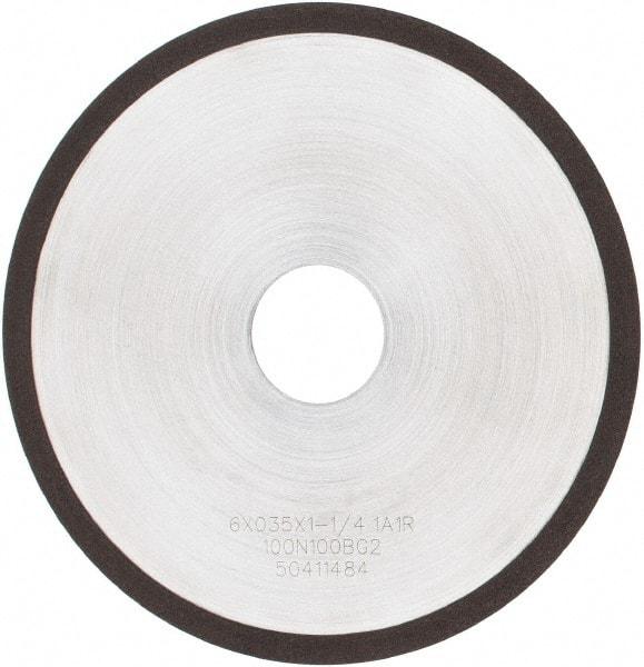 Tru-Maxx - 6" 100 Grit Diamond Cutoff Wheel - 0.035" Thick, 1-1/4" Arbor, Use with Angle Grinders - Americas Industrial Supply