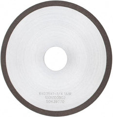 Tru-Maxx - 6" 100 Grit CBN Cutoff Wheel - 0.035" Thick, 1-1/4" Arbor, Use with Angle Grinders - Americas Industrial Supply