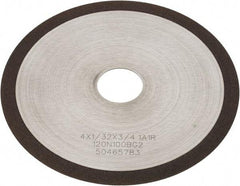 Tru-Maxx - 4" 120 Grit Diamond Cutoff Wheel - 1/32" Thick, 3/4" Arbor, Use with Angle Grinders - Americas Industrial Supply