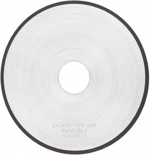 Tru-Maxx - 6" 100 Grit Diamond Cutoff Wheel - 0.045" Thick, 1-1/4" Arbor, Use with Angle Grinders - Americas Industrial Supply