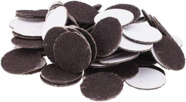 Tru-Maxx - 3/4" Diam, 120 Grit Aluminum Oxide Adhesive PSA Disc - Fine Grade, X Weighted Cloth Backing, For Right Angle/Vertical Shaft Portable Grinders - Americas Industrial Supply