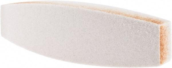 Tru-Maxx - 60 Grit Aluminum Oxide Boat (Shape) Polishing Stone - Medium Grade, 2-1/2" Wide x 9" Long x 1-1/2" Thick - Americas Industrial Supply