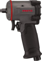 Proto - 3/8" Drive, 6,000 RPM, 445 Ft/Lb Torque Impact Wrench - Pistol Grip Handle, 1,260 IPM, 3 CFM, 90 psi, 1/4" NPT Inlet - Americas Industrial Supply