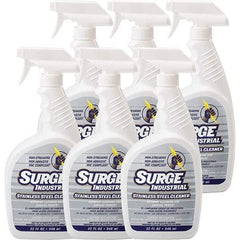 Surge Industrial - 32 fl oz Liquid Stainless Steel Cleaner - Unscented, Spray Bottle Container - Americas Industrial Supply
