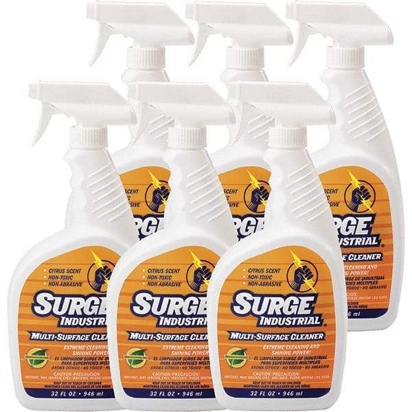 Surge Industrial - 32 oz Spray Bottle All-Purpose Cleaner - Liquid, Neutral pH, Citrus - Americas Industrial Supply