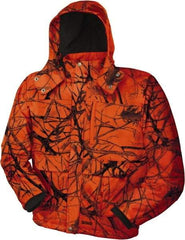 DeWALT - Size 3XL Heated & Cold Weather Jacket - Camo Blaze, Polyester, Zipper Closure - Americas Industrial Supply