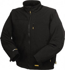 DeWALT - Size XL Heated & Cold Weather Jacket - Black, Polyester, Zipper Closure, 52" Chest - Americas Industrial Supply
