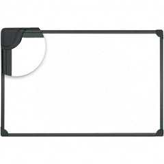 Universal One - 24" High x 36" Wide Magnetic Dry Erase Board - Lacquered Steel, Includes Accessory Tray/Rail & Mounting Kit - Americas Industrial Supply