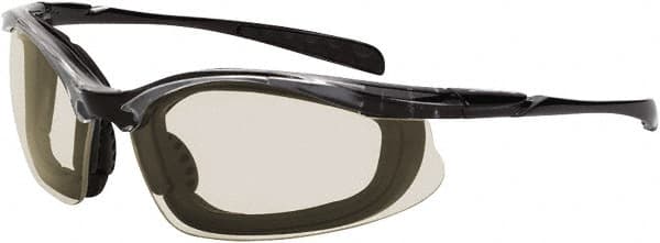 CrossFire - +1.5, Clear Lenses, Scratch Resistant, Framed Magnifying Safety Glasses - UV Protection, Black Frame - Americas Industrial Supply