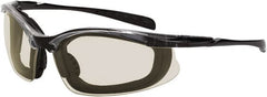 CrossFire - +1.5, Clear Lenses, Scratch Resistant, Framed Magnifying Safety Glasses - UV Protection, Black Frame - Americas Industrial Supply