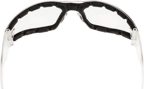 CrossFire - Clear Lenses, Framed Safety Glasses - Anti-Fog, Clear Frame, Size Universal, Wrap Around - Americas Industrial Supply
