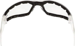 CrossFire - Clear Lenses, Framed Safety Glasses - Anti-Fog, Clear Frame, Size Universal, Wrap Around - Americas Industrial Supply