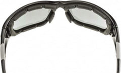 CrossFire - Indoor/Outdoor Lenses, Framed Safety Glasses - Anti-Fog, Gray Frame, Size Universal, Wrap Around - Americas Industrial Supply