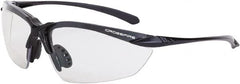 CrossFire - Indoor/Outdoor Lenses, Framed Safety Glasses - Scratch Resistant, Gray Frame, Size Universal, Wrap Around - Americas Industrial Supply