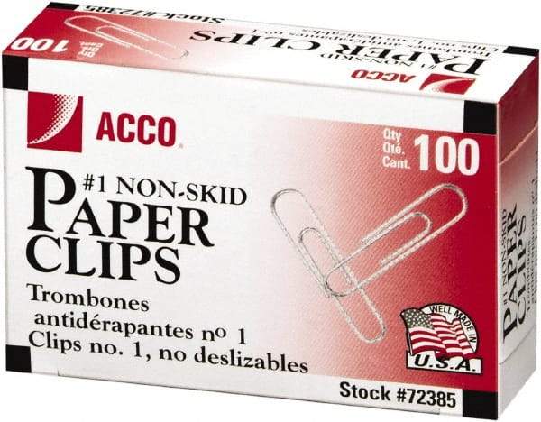 ACCO - 1-3/8" Wide Paper Fastener - Silver - Americas Industrial Supply