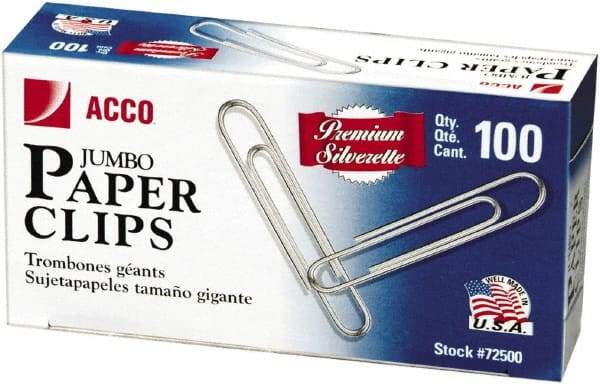 ACCO - 1-3/4" Wide Paper Fastener - Silver - Americas Industrial Supply