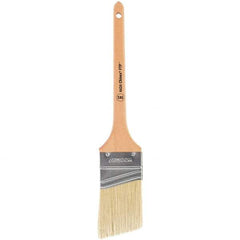 Wooster Brush - 2-1/2" Angled Synthetic Sash Brush - 2-11/16" Bristle Length, 7-1/2" Maple Handle - Americas Industrial Supply