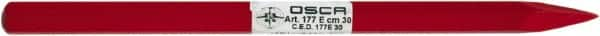 Osca - 12" OAL x 13/32" Blade Width Brick Chisel - Forged Steel Handle - Americas Industrial Supply