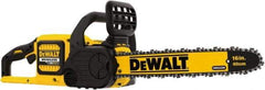 DeWALT - 60 Volt, 15 m/sec, Battery Powered Chainsaw - 16" Guide Bar Length, 7,500 RPM, 3/8" Chain Pitch, 0.043 Chain Gauge - Americas Industrial Supply