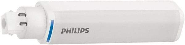 Philips - 8 Watt LED Commercial/Industrial 4 Pin Lamp - 3,500°K Color Temp, 900 Lumens, 120, 270, 347 Volts, Plug-in-Horizontal, 40,000 hr Avg Life - Americas Industrial Supply