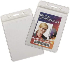 Ability One - Hanging Badge Holder - Clear - Americas Industrial Supply