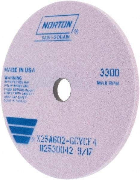 Norton - 250mm x 32mm Hole x 10mm Thick, G Hardness, 60 Grit Surface Grinding Wheel - Aluminum Oxide, Type 1 - Americas Industrial Supply